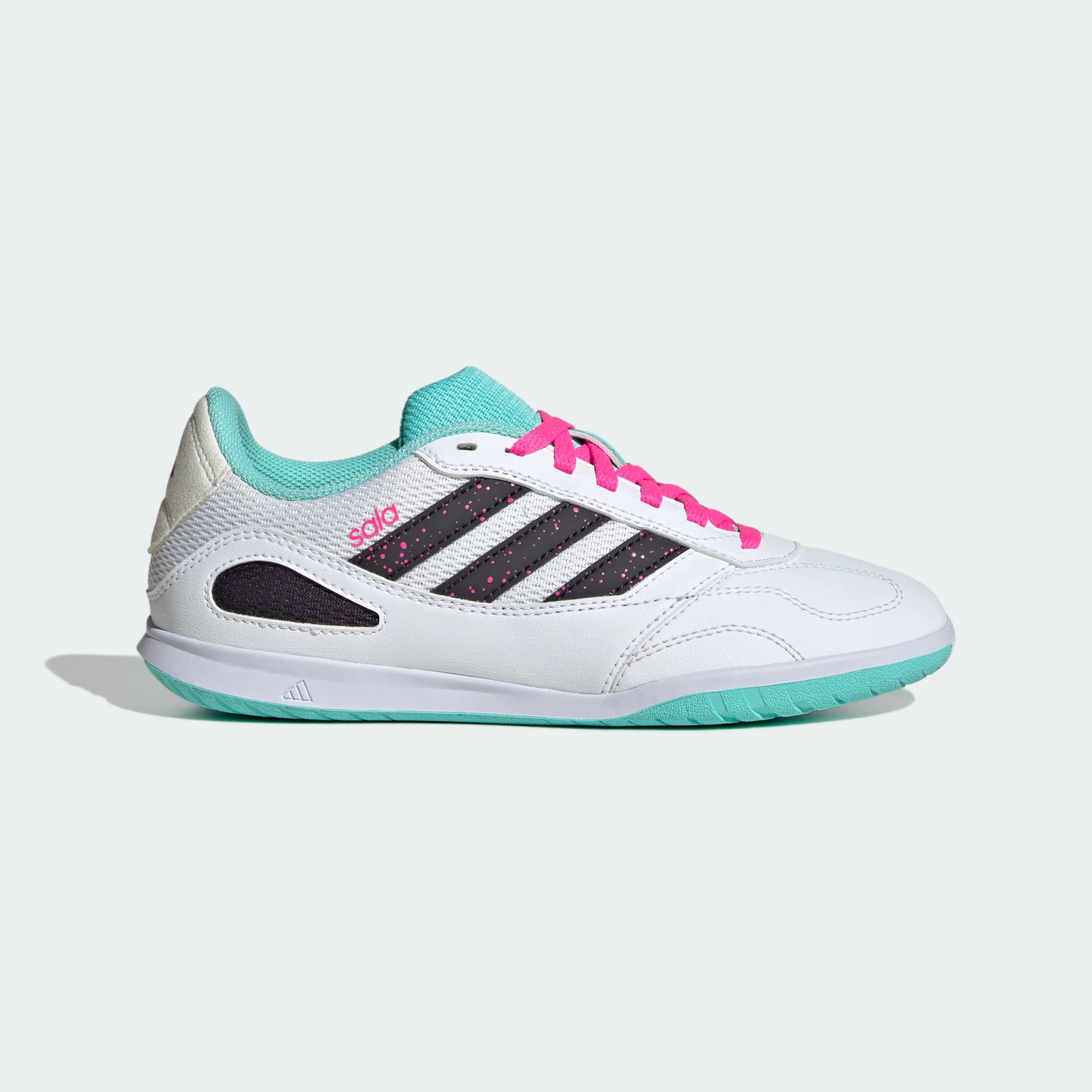 adidas Super Sala Competition 3 Indoor Cloud White Aurora Black Flash Aqua (GS)
