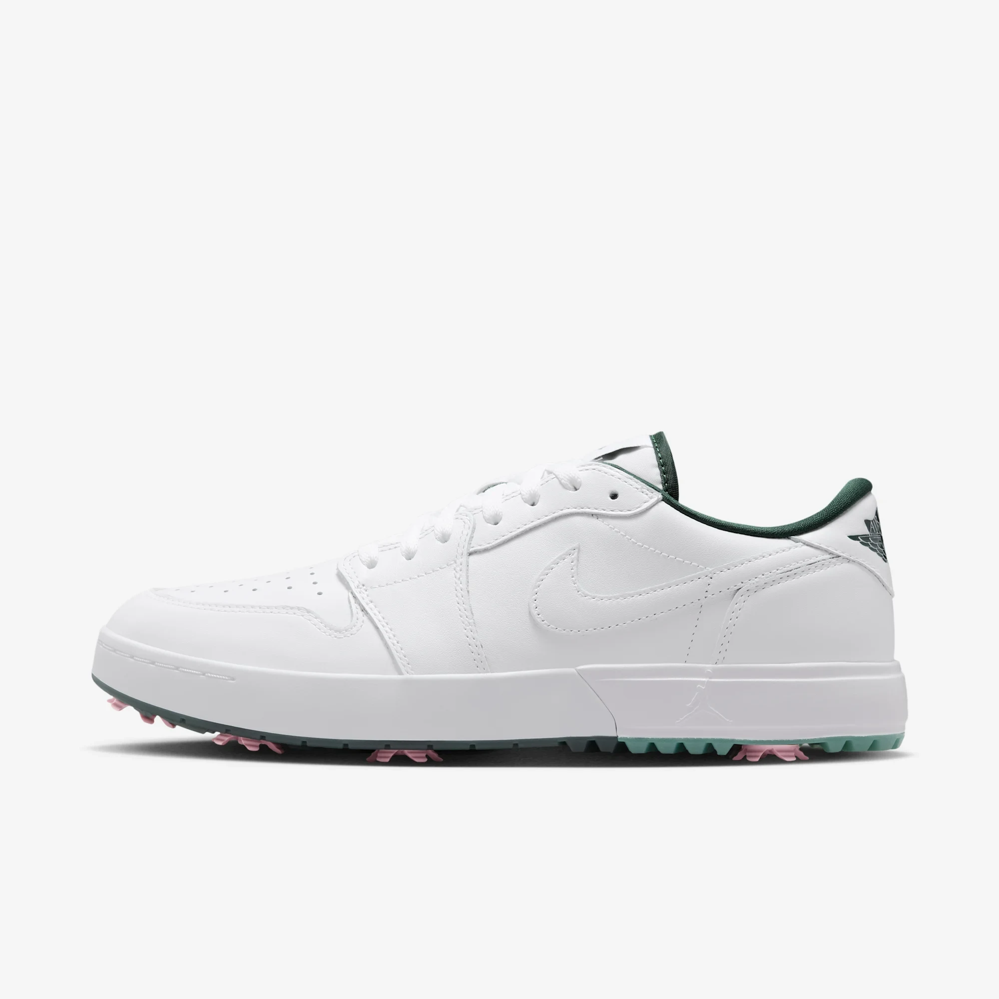Jordan 1 Low Golf Spiked White Fir Elemental Pink