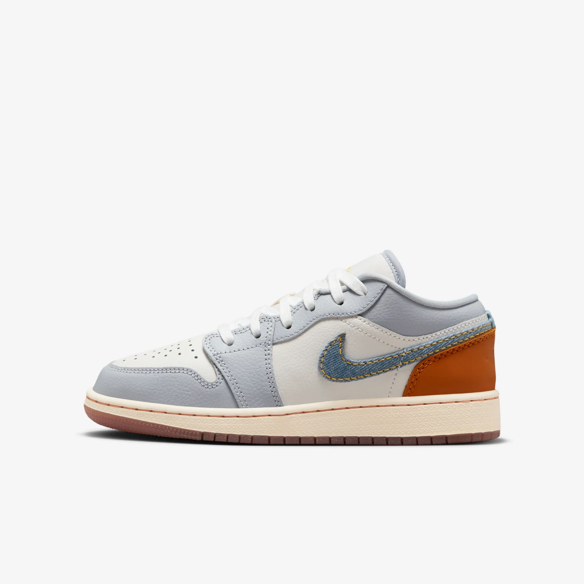 Jordan 1 Low SE Phantom Coconut Milk Amber Brown Light Armory Blue (GS)