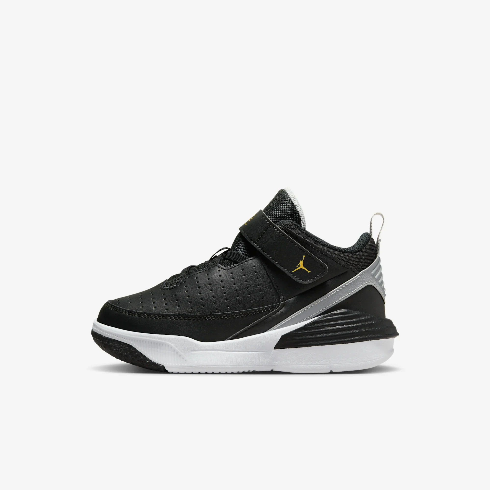 Jordan Max Aura 5 Black White Wolf Grey Metallic Gold (PS)