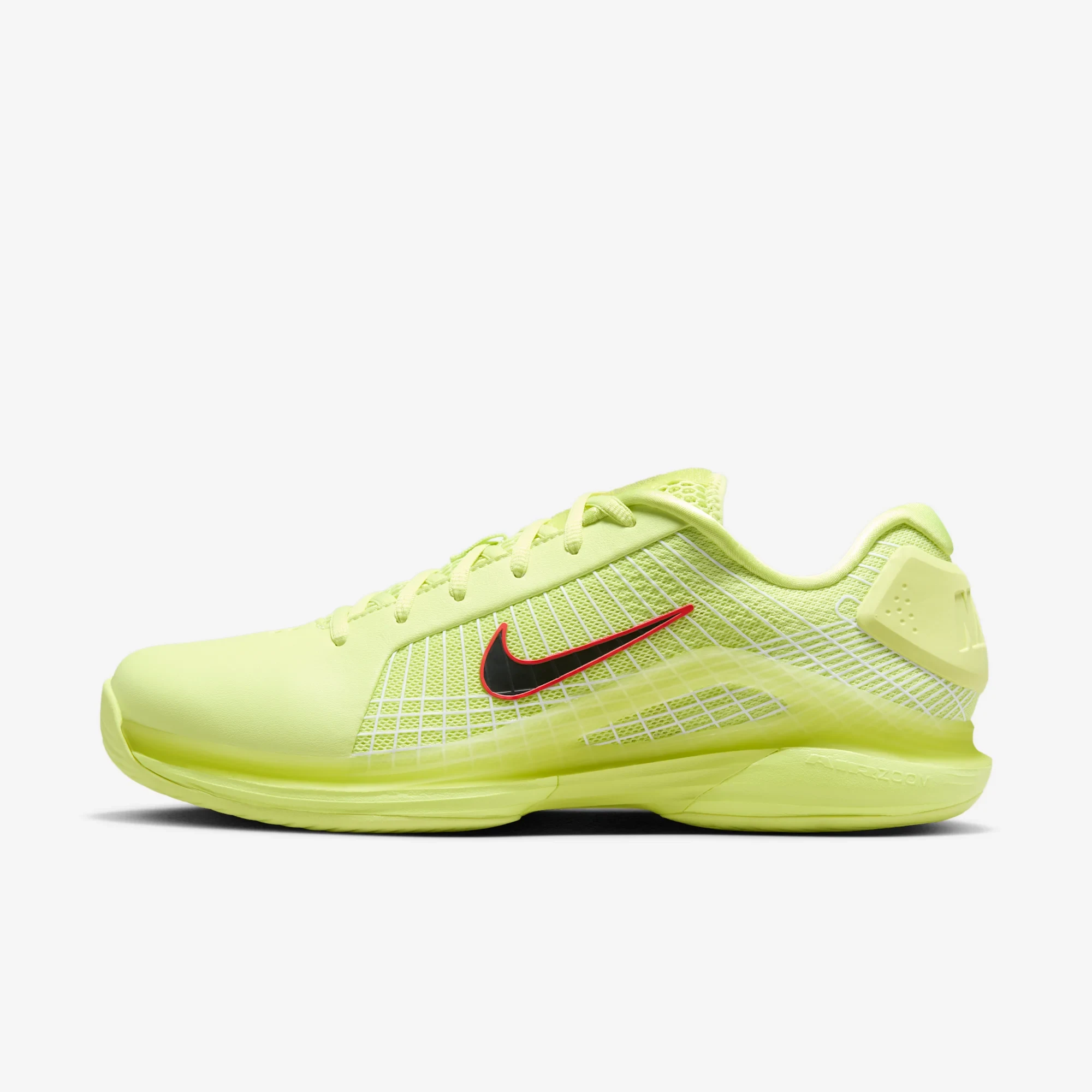 Nike Court Air Zoom Vapor 12 Hypersmash HC Light Lemon Twist Light Crimson White Black