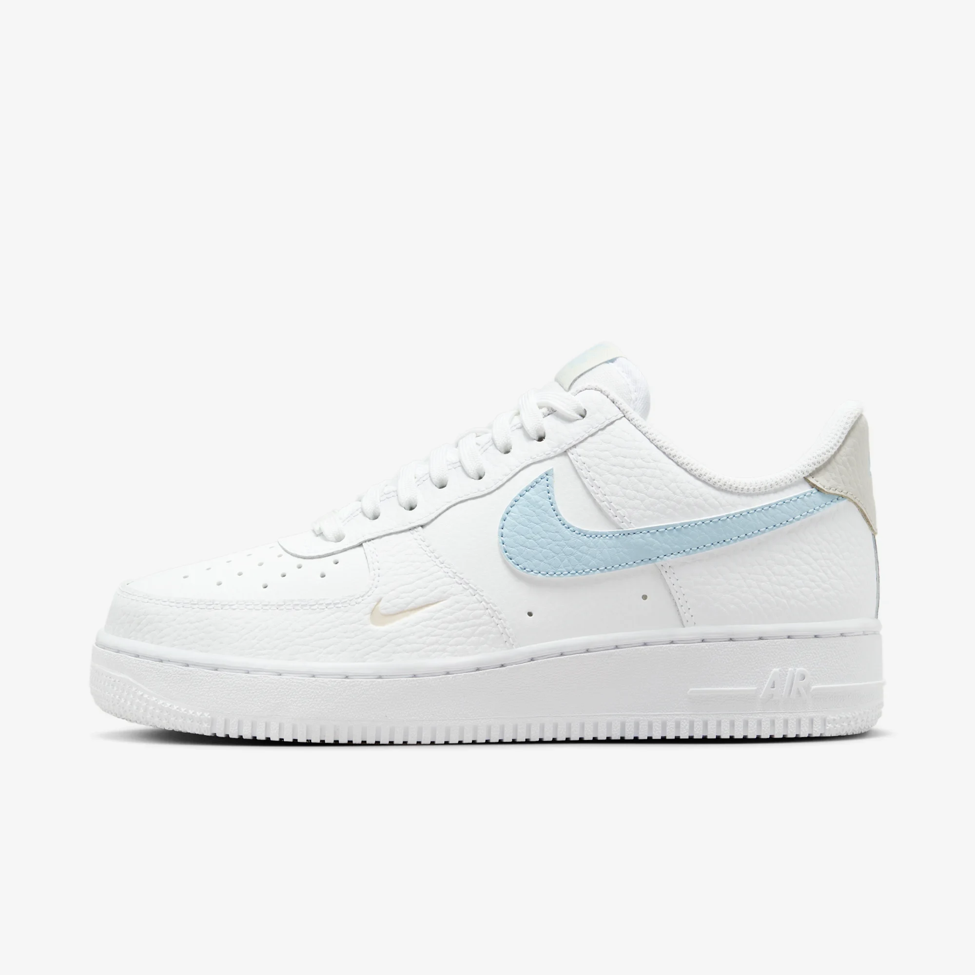 Nike Air Force 1 Low White Light Armory Blue Mini Swoosh (Women's)