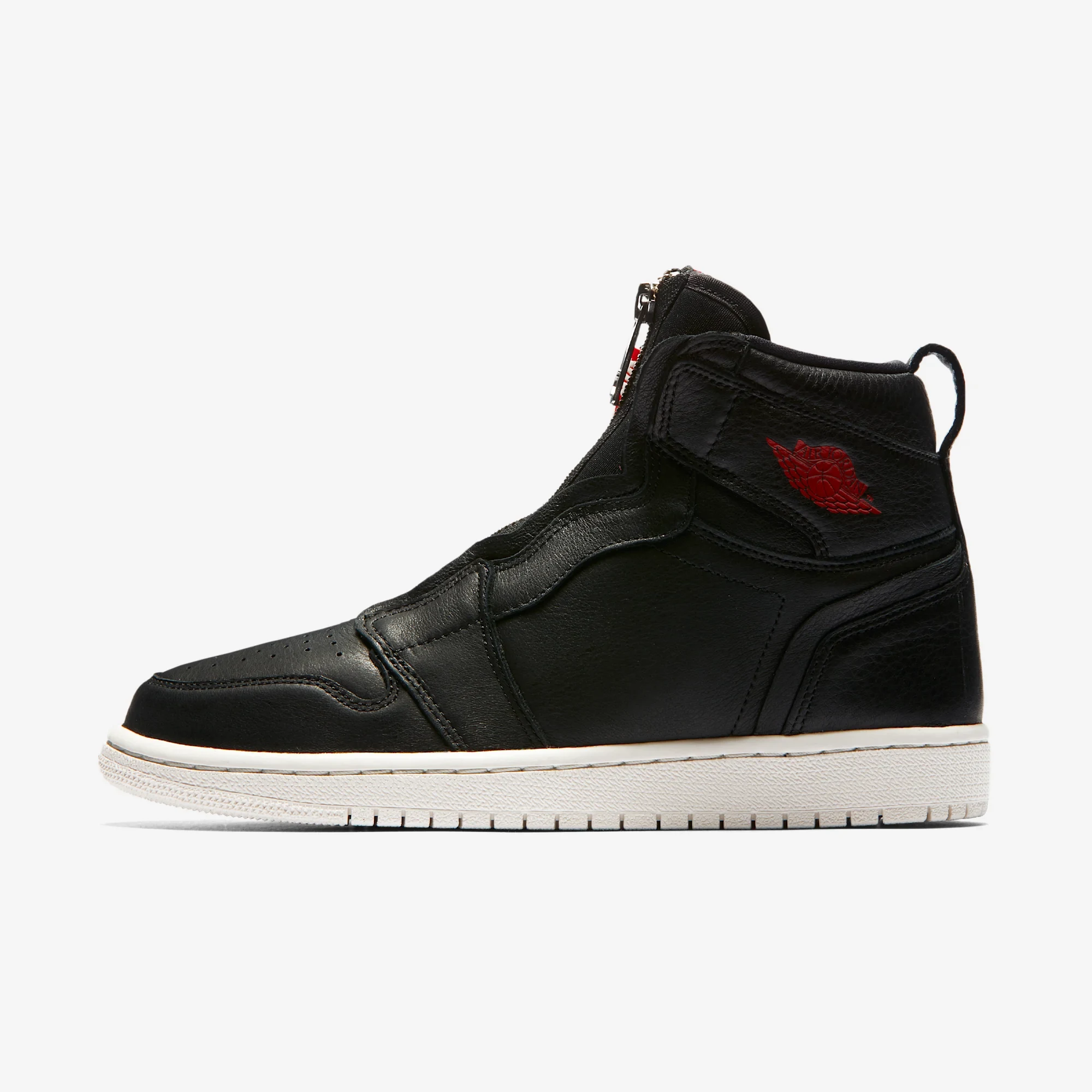 Jordan 1 Retro High Zip Black Gym Red Phantom (Women's)