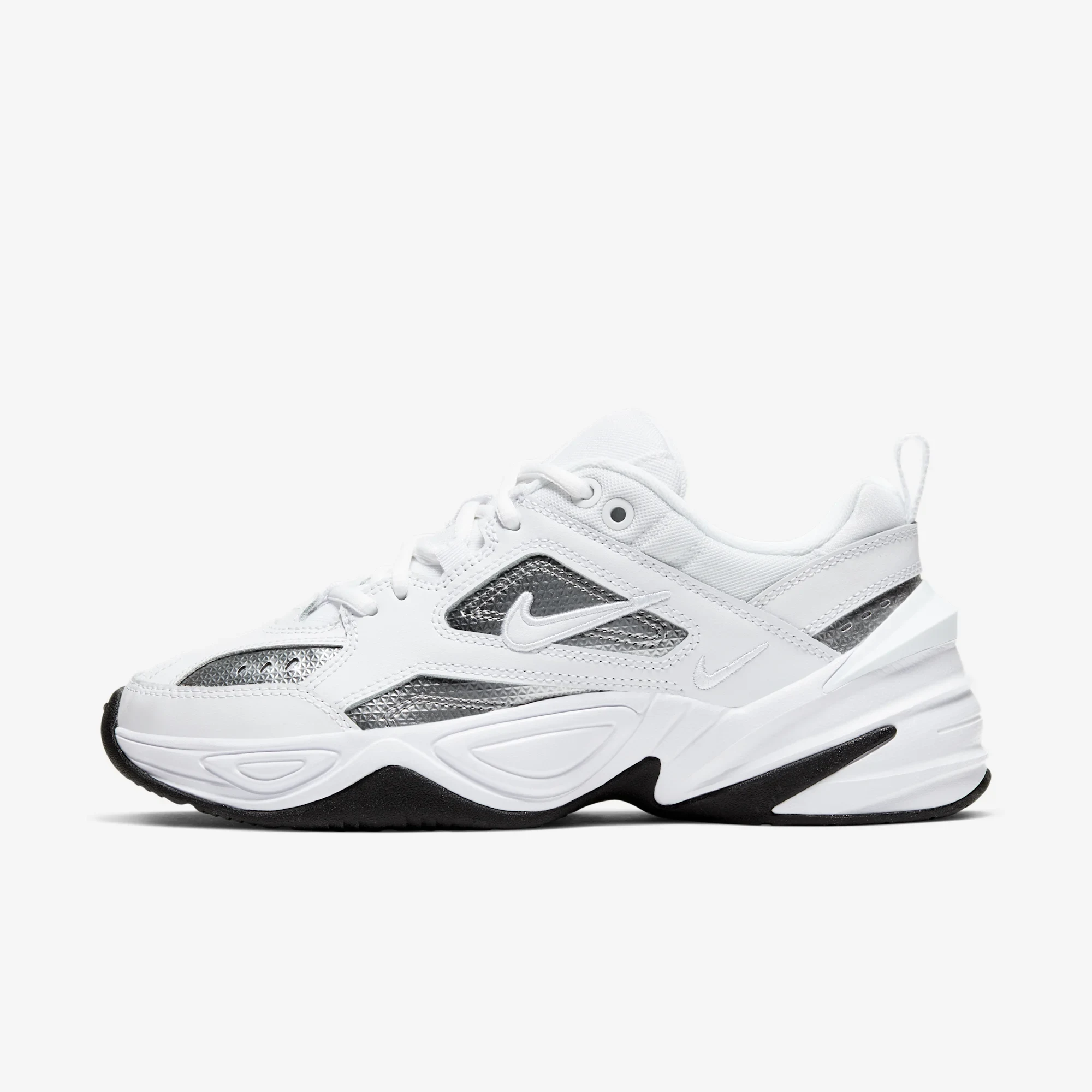 Nike M2K Tekno White Metallic Silver Black (Women's)