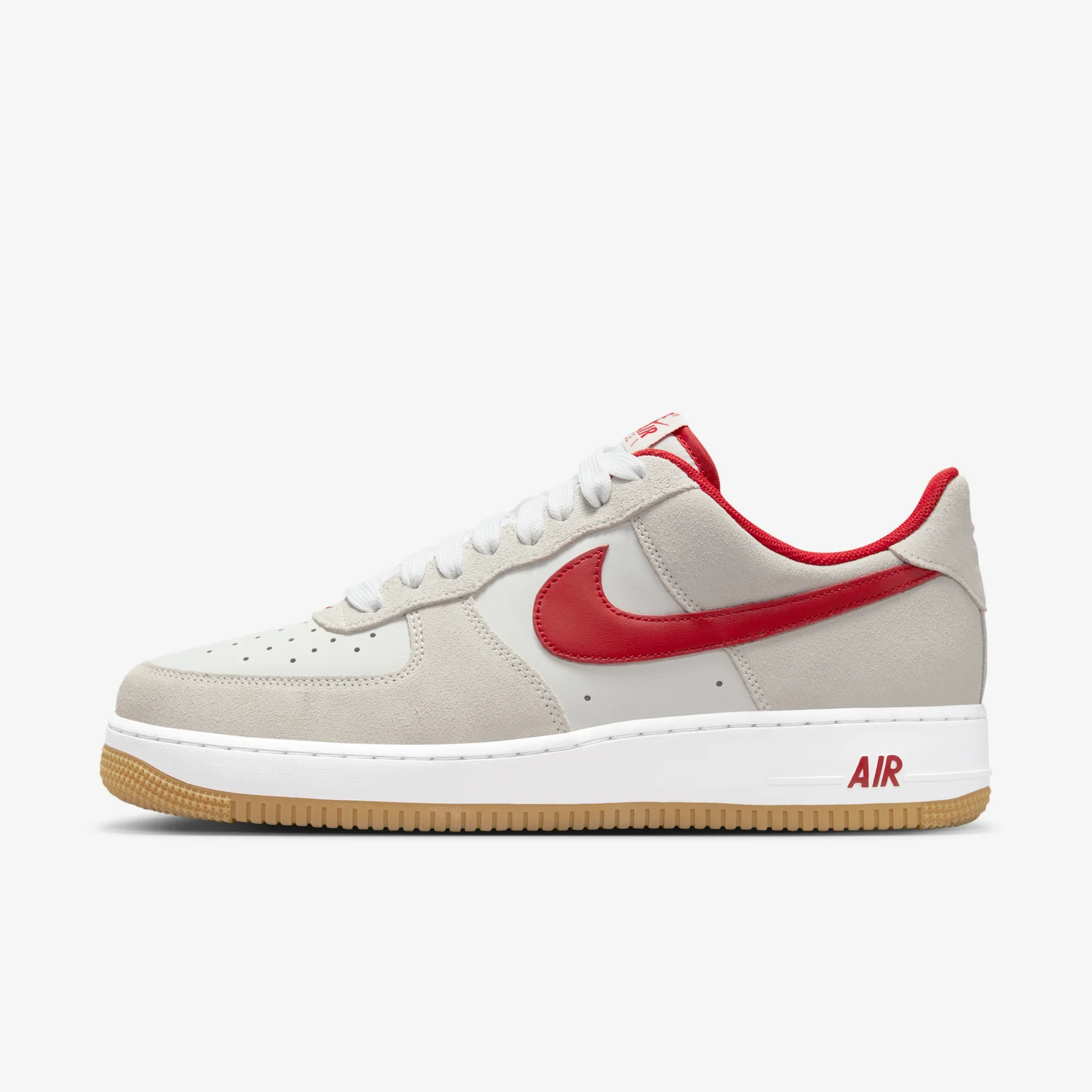 Nike Air Force 1 Low '07 LV8 Summit White Varsity Red Gum