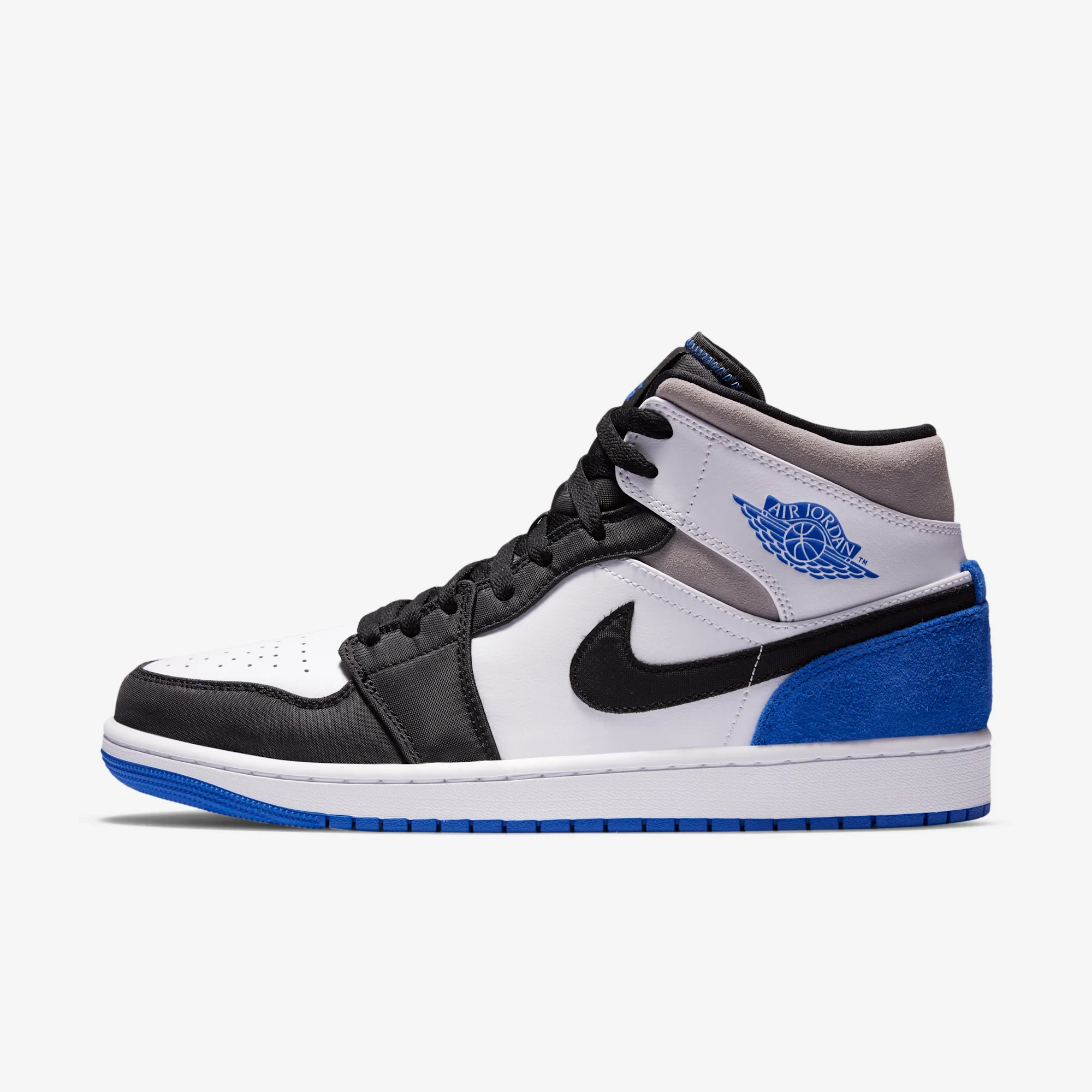 Jordan 1 Mid SE Royal Black Toe