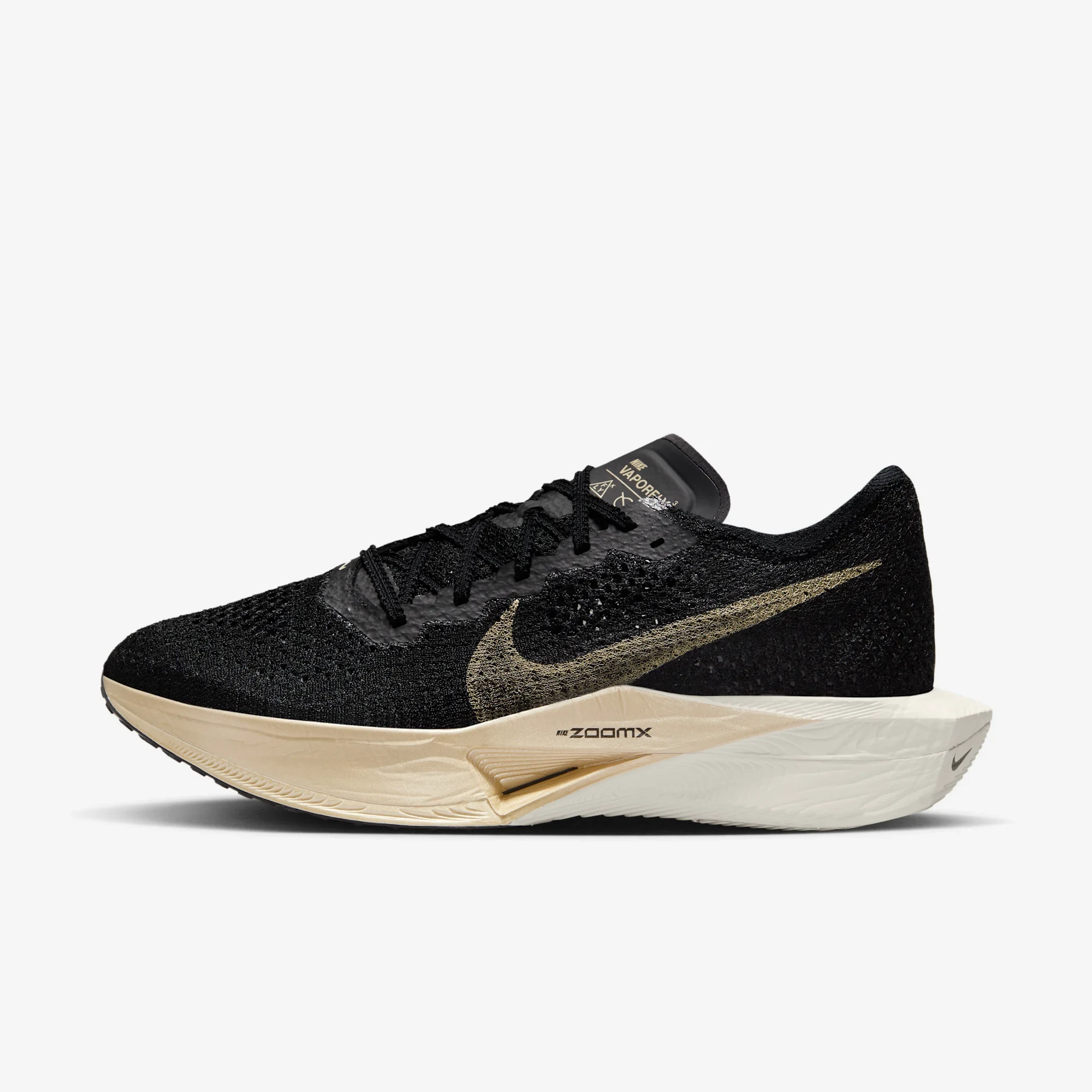 Nike ZoomX Vaporfly 3 Black Metallic Gold Grain