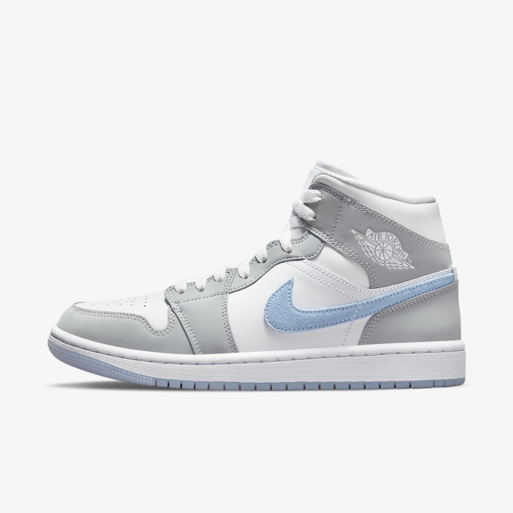 Jordan 1 Mid Wolf Grey Aluminum (Women's)