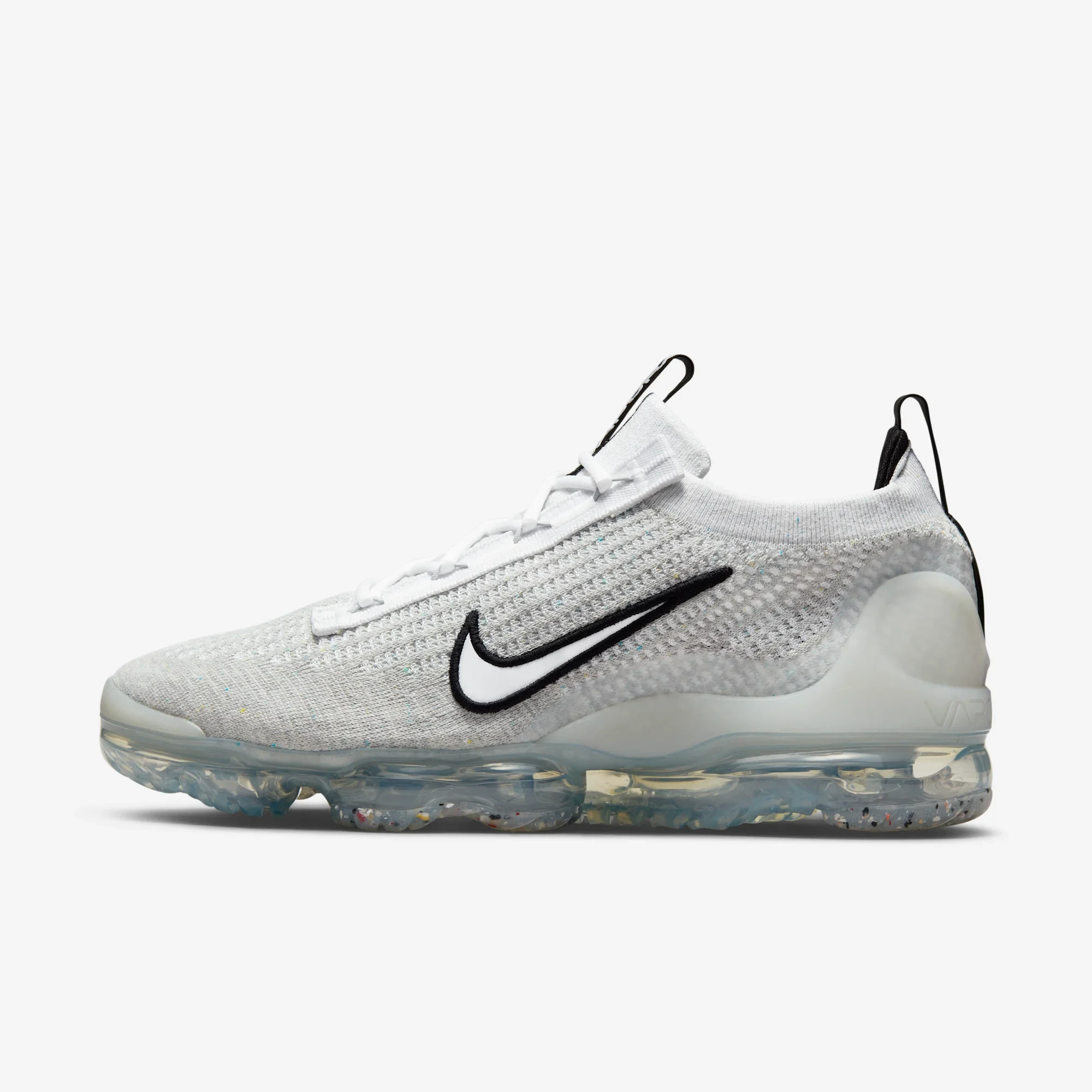 Nike Air VaporMax 2021 FK White Black Metallic Silver