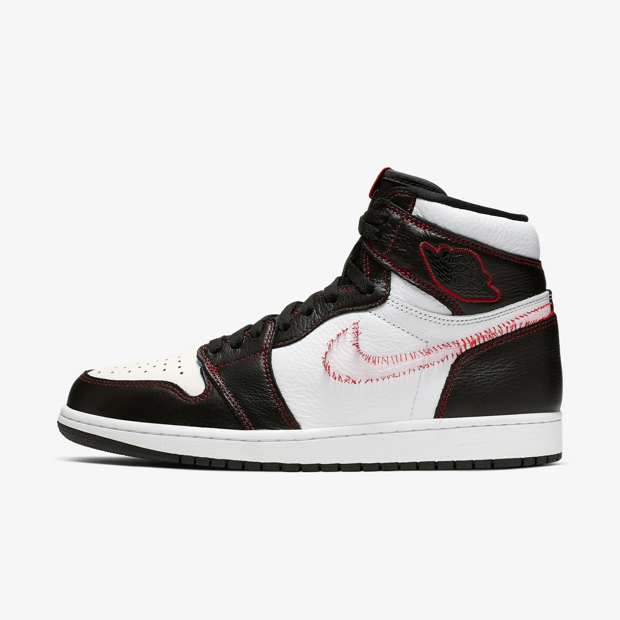 Jordan 1 Retro High Defiant White Black Gym Red