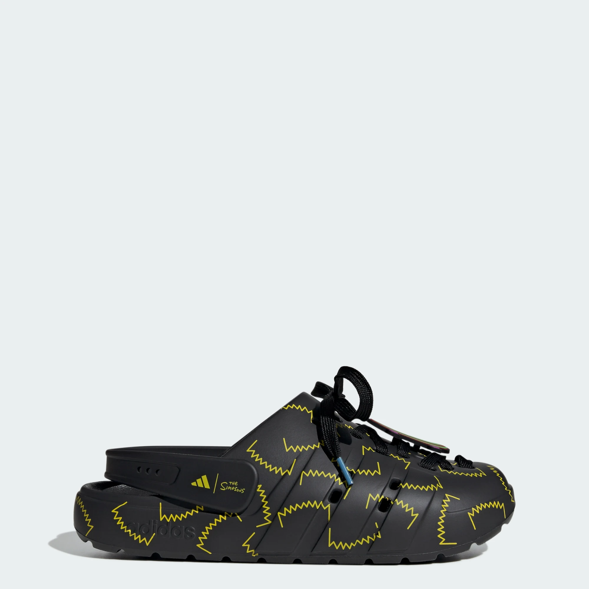 adidas Adilette Clog The Simpsons Black Yellow