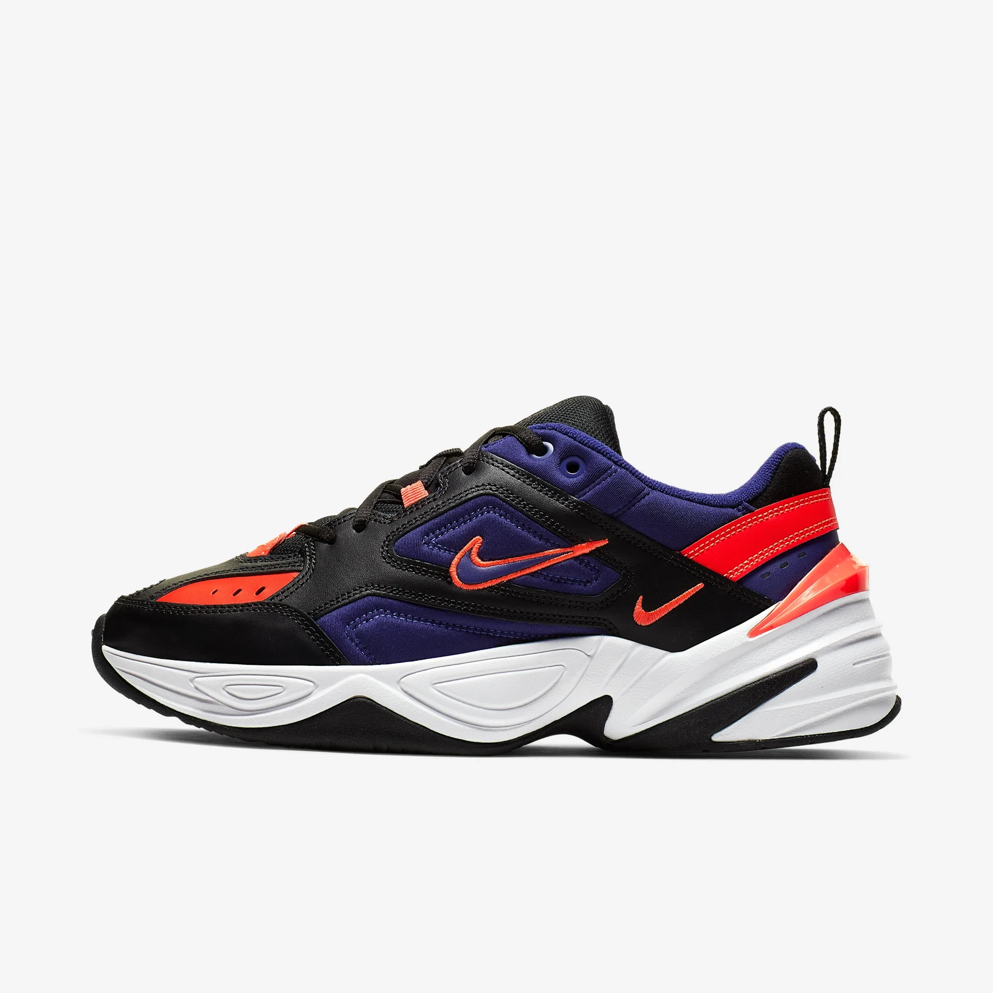 Nike M2K Tekno Black Deep Royal Blue Bright Crimson