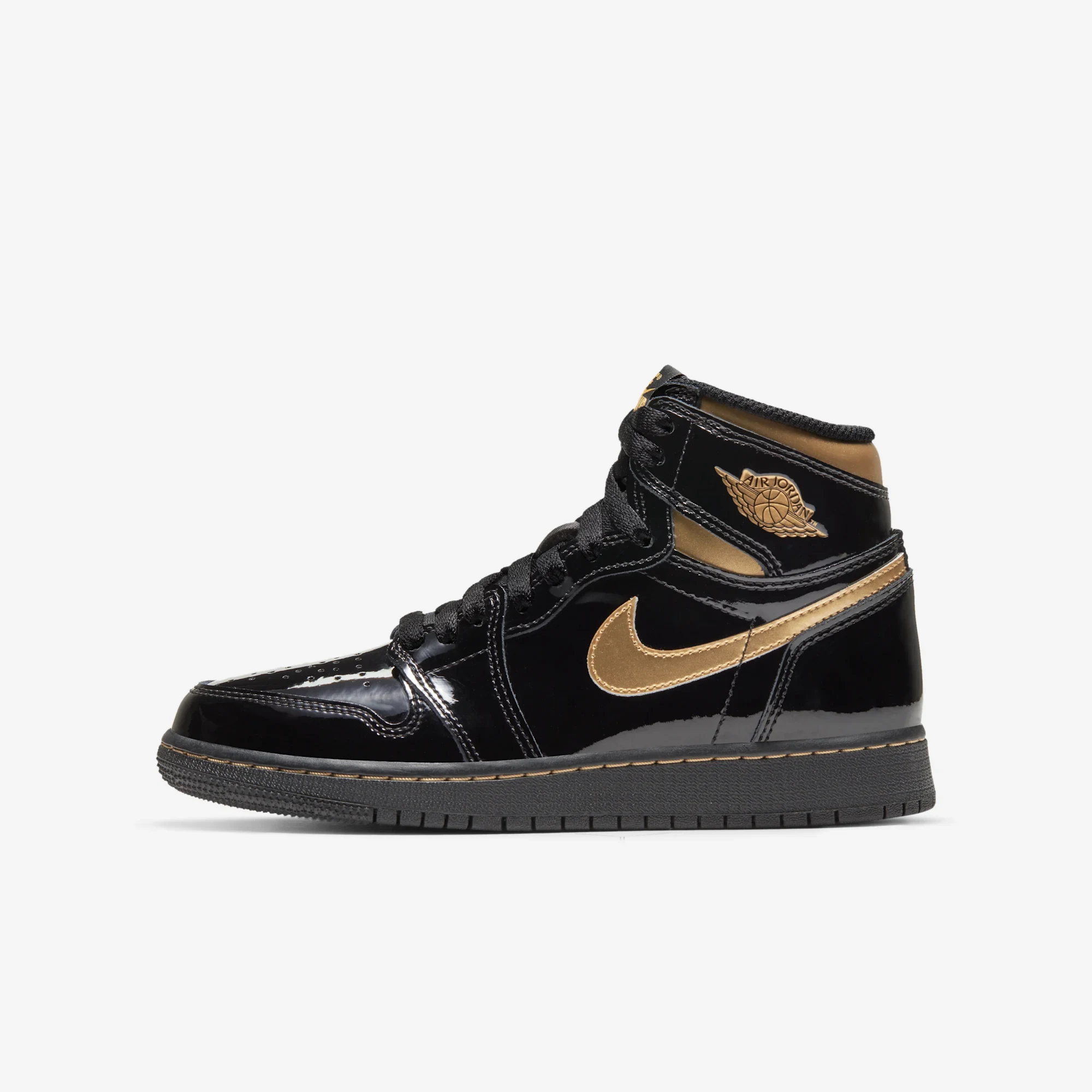 Jordan 1 Retro High Black Metallic Gold (2020) (GS)